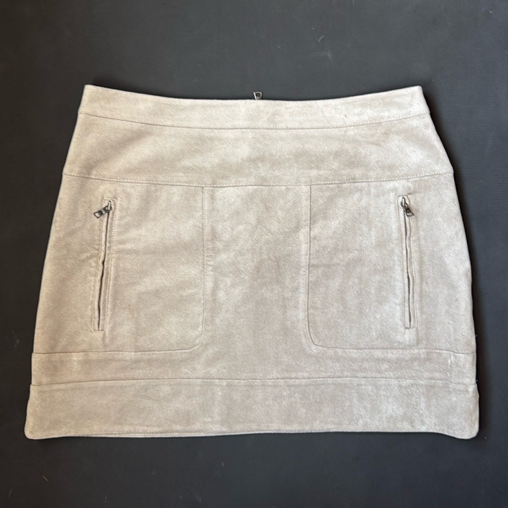 BCBG Max Azria Faux Suede Miniskirt